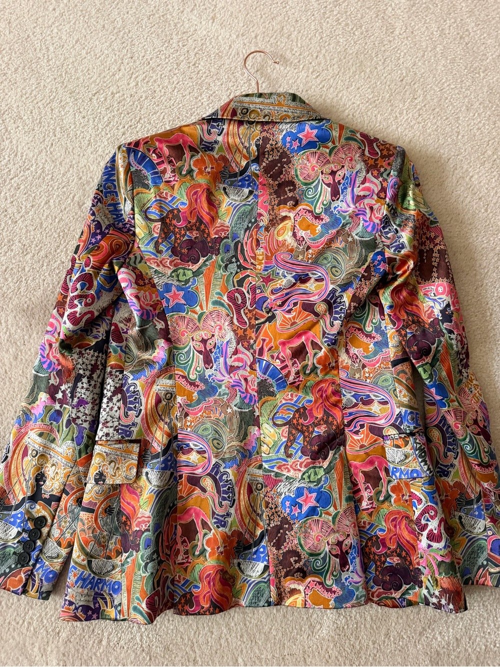 Tommy Hilfiger Multicolor Paisley Print Blazer - Picture 6 of 7
